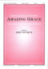 Amazing Grace Unison choral sheet music cover